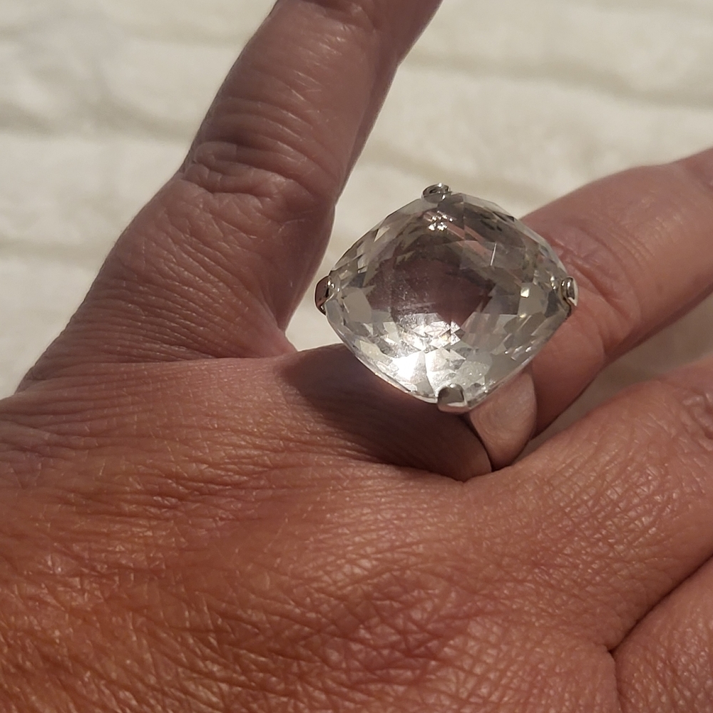 Swarovski Large Crystal Statement Ring - image 1